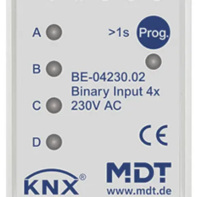 Entrée binaire KNX AMD MDT BE-04230.02 4-can 230VAC 2UM 