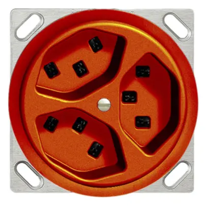 Presa INS 3×T23 16A arancione FH, con morsetti innest. 