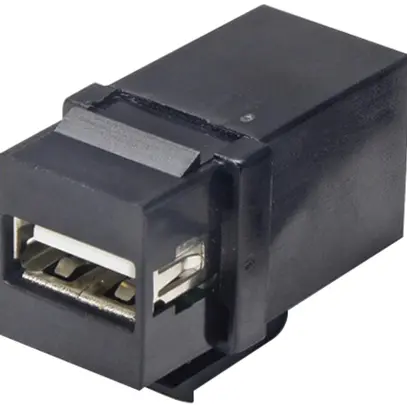 Module USB Cecoflex AVM-0108, Keystone, USB-A/USB-B 2.0, noir 