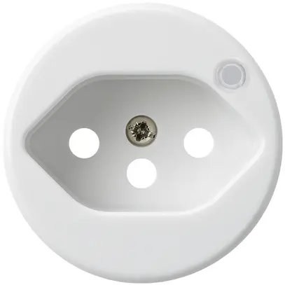 Disque frontal pour prise Hager basico 1×type 13 illuminé H blanc 