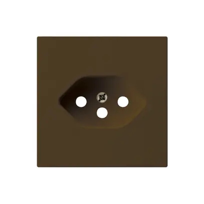 Plaque frontale kallysto T13 brun 60×60mm pour prise T13 
