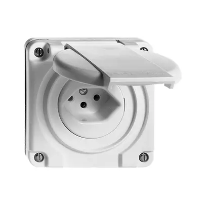 Prise ENC FH T13 NUP gris clair 