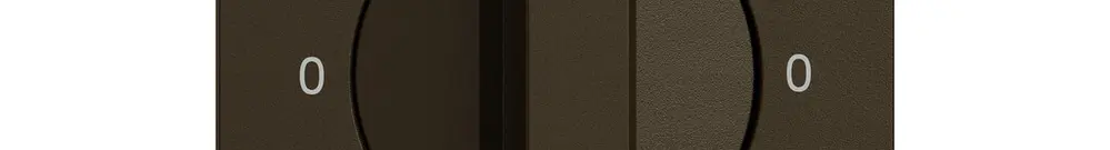Montageset EDIZIO.liv SNAPFIX® f.Drehschalter m.Griff 0-Man-0-Auto (F) br 