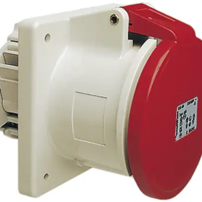 Prise INC CEEtyp 5L 63A 6h droite, contacts nickelés 