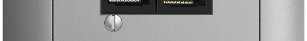 Scatola INC 2×RJ45/u 4P sep. EDIZIOdue R&M swissline silver 