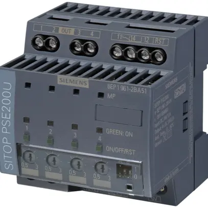 Modulo di selettività Siemens SITOP PSE200U, 24VDC/12A (4×3A), NEC Class 2 