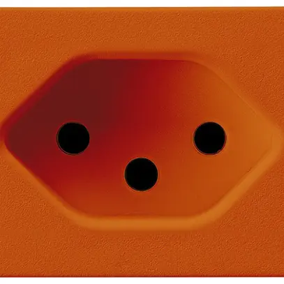 Prise INC FLF Hager type 13 orange bornes à vis 