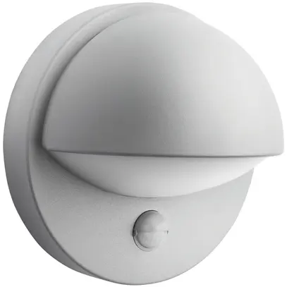 Applique Philips June PIR E27 1×12W IP44 195×135mm grigio 