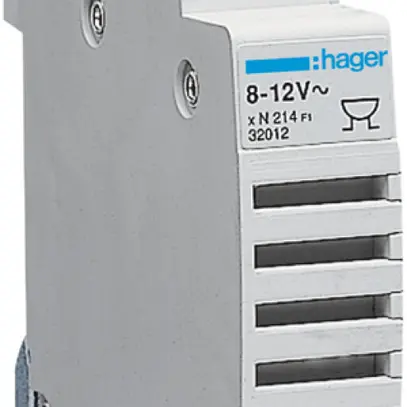Vibreur INC Hager 12V AC 0.33A 78dB matière synthétique gris clair IP20 