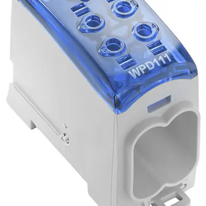 Blocco di distribuzione WM WPD 111 1×95/4×35mm² 232A 1000V TS35 blu 