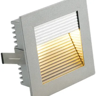 Luminaire INC SLV FLAT FRAME CURVE, G4 20W carré IP20 gris argenté 