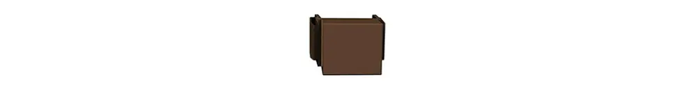 Plaque d'obturation Feller FH, pour kit montage R&M cat.5e/6 spécial, coffee 