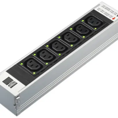 Distributeur de courant Rittal DK 7859.120 250mm 6×C13 affichage de puissance 