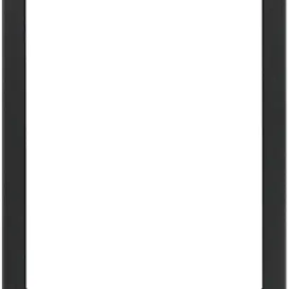 Cadre design vidéo Hager elcom.touch carré noir 
