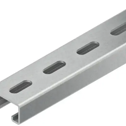 Barra di ancoraggio Niedax, profilo C, 48×26×200mm perforato, acciaio zincato 