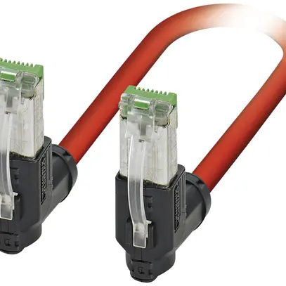 Câble patch RJ45 Phoenix Contact NBC-R4ACR cat.5 SF/TQ 1×4 0.25m rouge IP20 