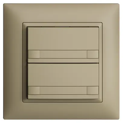 Pulsante KNX RGB INC EDUE FMI, 250mW, s.LED, carta, 2×pulsante, C.2×T., sa 
