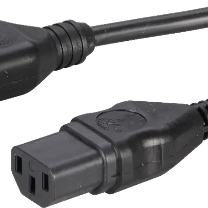 Câble d'app.Td 3×0.75mm² 1.5m noir fiche 6G+prise 113 surm. 