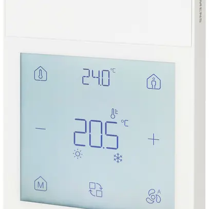 AP-Bediengerät KNX Siemens QMX6.P44 Touchscreen Temp/rF weiss 
