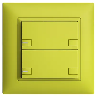 Poussoir KNX RGB ENC EDUE FMI, 250mW, a.LED RGB, 2×poussoir, C.2×T., lem 