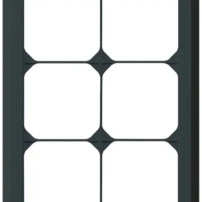 Cadre de recouvrement ENC kallysto.line 3×2 noir 152×212mm 