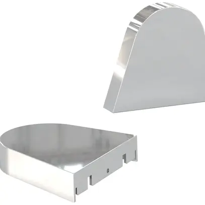 Cappa terminale LEDVANCE LINEAR MR materiale sintetico 82×80×18mm cromo 2 pz 