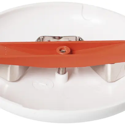 Rosone da soffitto ELBRO, Ø 95mm, a=15mm, molla metallo e barra plastica, bianco 