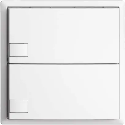 Poussoir KNX RGB EDUE, 250mW, s.LED, 2×poussoir, comm.1×touche, bc 