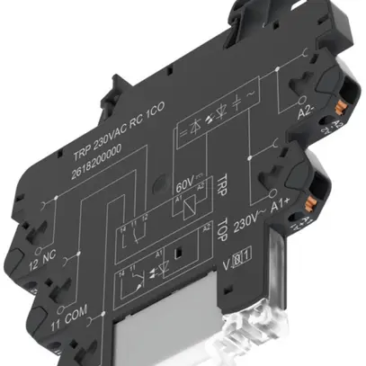 Interface relais WM TRP 230VAC LED vt redresseur circuit RC 1C 250VAC 6A PUSH IN 