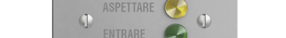 Stazione da porta EDIZIOdue per segnale di chiamata, silver 