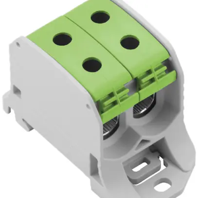 Blocco di distribuzione Weidmüller WPD 230 2×50/2×50mm² 120A 1000V TS35 verde 