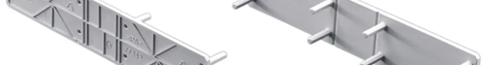 Abdeckung Rittal SV 9677.415 für Achsabstand 185mm Kunststoff grau 5Stk 