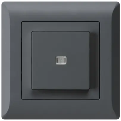 Pulsante luminoso INC kallysto.line A-R/2P antracite 