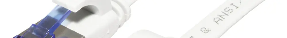 Câble patch RJ45 VALUE cat.6A U/FTP AWG32 PVC plat blanc 1m 