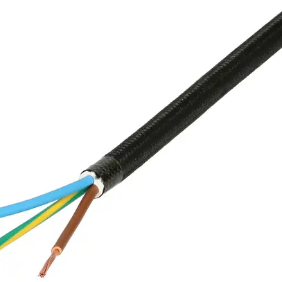 Cavo tessile MH WIRE poliestere rame grezzo cl.5 3×1mm² nero 