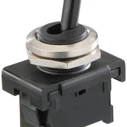 Interruttore a leva INS ELBRO, 6A/250V 1L, collegamento a innesto, nero 