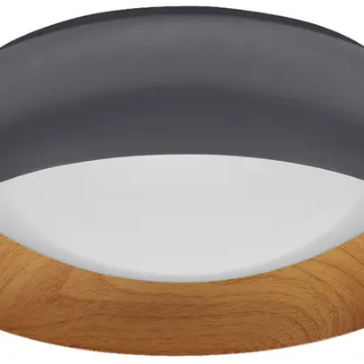 LED-Deckenleuchte LEDVANCE Orbis Livia 16W 750lm 830 Ø300×95mm grau/Holz 