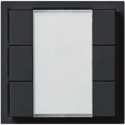 Pulsante multifunzionale INC KNX kallysto sestuplo nero 