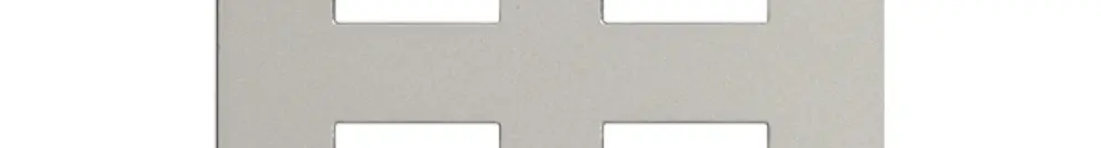 Plaque frontale EDIZIOdue elegance pour poussoir quadruple stone 