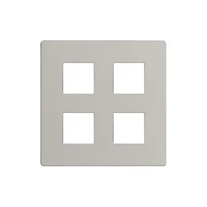Plaque frontale EDIZIOdue elegance pour poussoir quadruple stone 