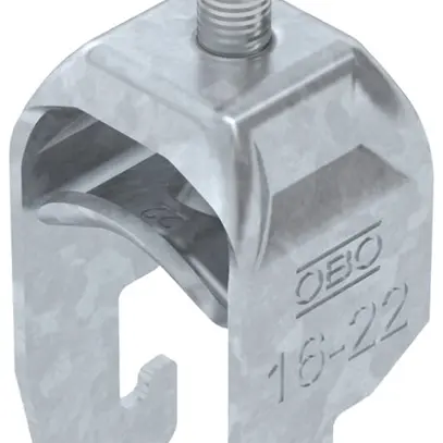 Fixation rapide BET 2056 pied à U métal 16…22mm 1×câble acier Zn-ch-im 