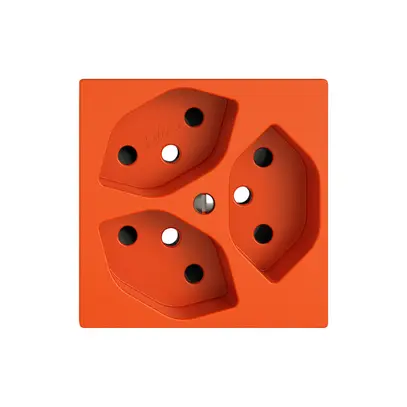 Kit di montaggio EDIZIO.liv SNAPFIX® per presa 3×T13 shutter ar 
