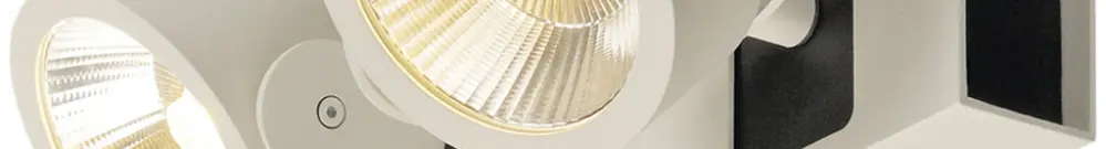 Plafoniera/Lampada muro LED SLV KALU 2 34W 3000K regolabile 60° IP20 bianco/nero 