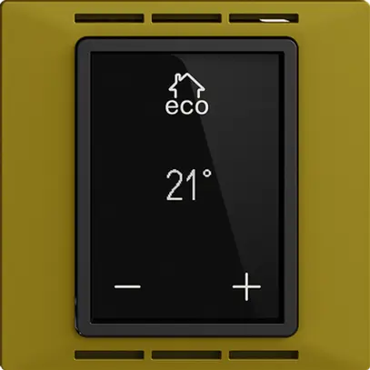 Termostato ambiente EDIZIOdue F olive, con display, riscald.pavim. 