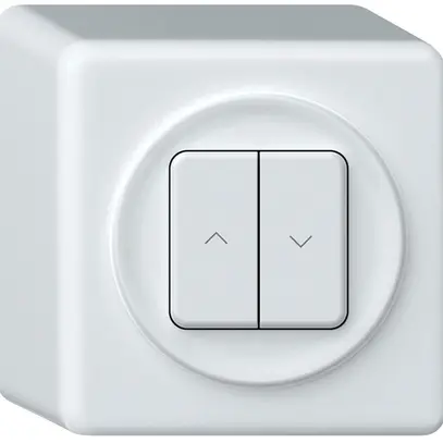 Actionneur de jalousie KNX AP origin 2×touches blanc 