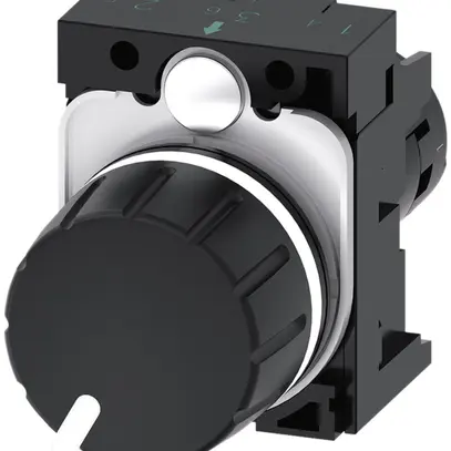 Potentiometer Siemens SIRIUS ACT mit Halter 10kΩ schwarz Kunststoff 