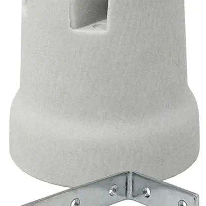 EB-Fassung Roesch E27 Porzellan weiss, mit Befestigungsbügel 