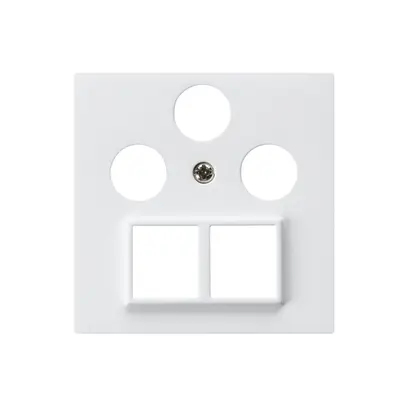 Plaque frontale HMS kallysto pour R/TV/SAT blanc 