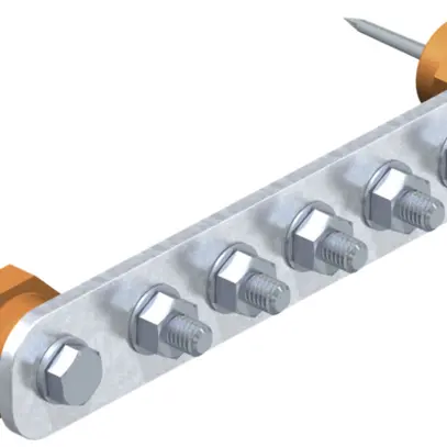 Barre compensation de potentiel Bettermann 5×M10 Cu 
