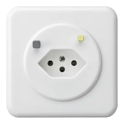 Presa INC basico C T13 FI 30mA bianco 